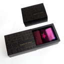 Burgundy Glitter, Tie Dye and Starry Socks 3 pack in the Layers of Urban box