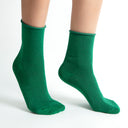 Green glitter socks