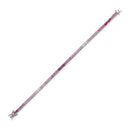 Pink Zircon Silver Tennis Bracelet