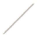 Triangle White Zircon Silver Tennis Bracelet