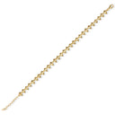 Beaded Spike Silver Chain Bracelet