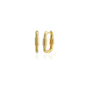 Paperclip Link Hoop Earrings