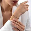 Multi-Color Zircon Silver Bracelet