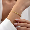 Geometric Box Chain Silver Bracelet