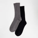 Mono Duo 2pack Ladies Ribbed Ankle Socks