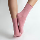 Pink Nova Pink Glitter Ladies Ankle Socks