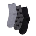 Shadow Stars 3pack Glitter, Starry Ladies Ankle Socks