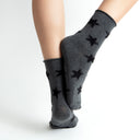 Shadow Stars Black Star Ladies Ankle Socks