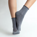 Shadow Stars Silver Glitter Ladies Ankle Socks
