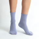 Shiny Grove Lilac Glitter Ladies Ankle Socks