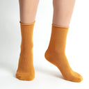 Shiny Grove Yellow Glitter Ladies Ankle Socks