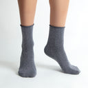 Silver glitter socks